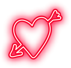 Illustration of Bright Cupid Heart